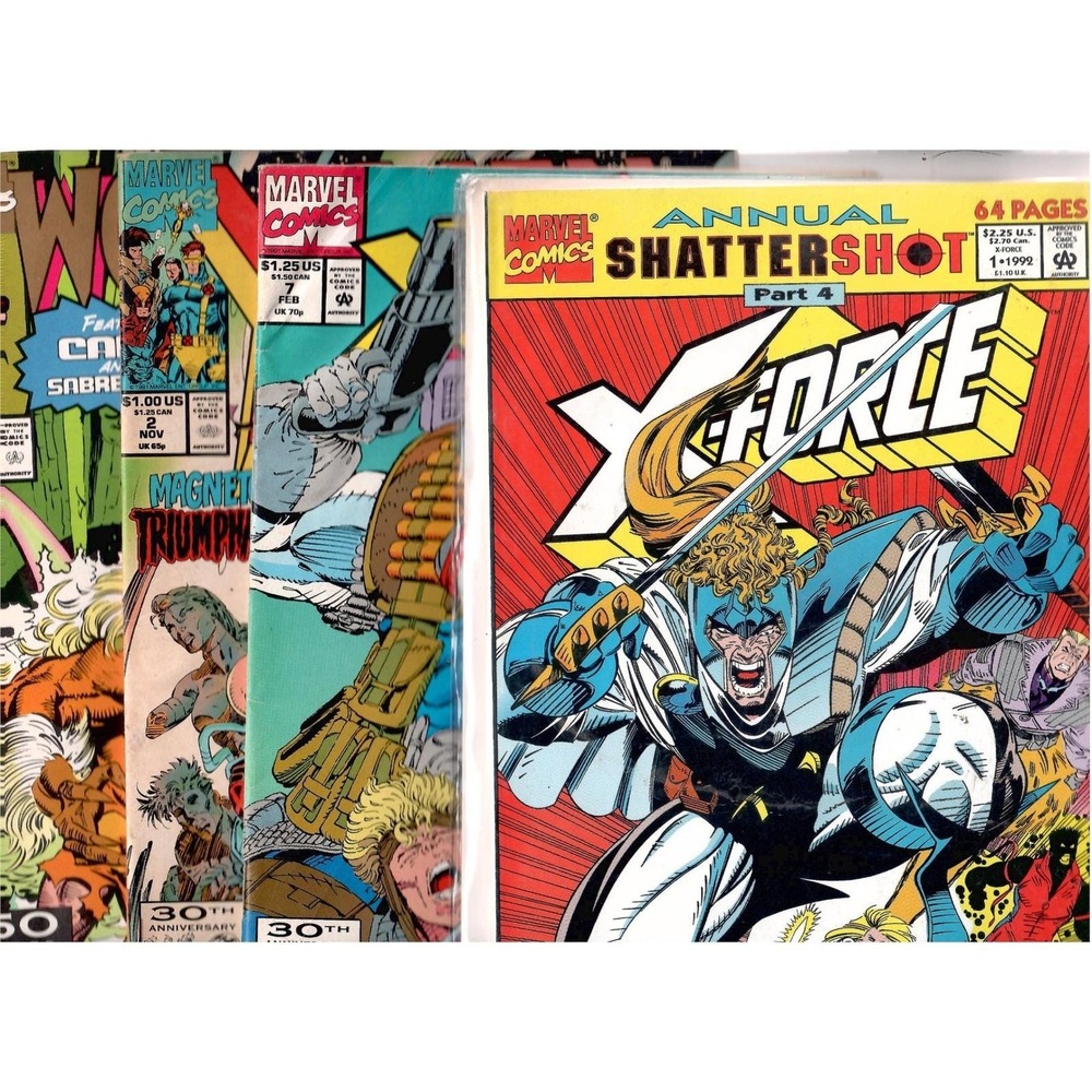 Comic Book Lot 9 Marvel Comics X-Men X-Force X-Factor Comic Book Lot Vintage 90s